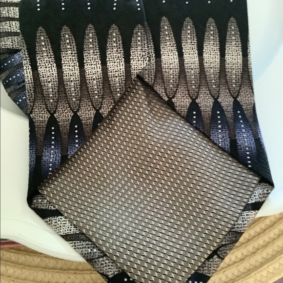 Necktie by Valerio Garati VG men’s brown blue nice designs very professional - Picture 5 of 10